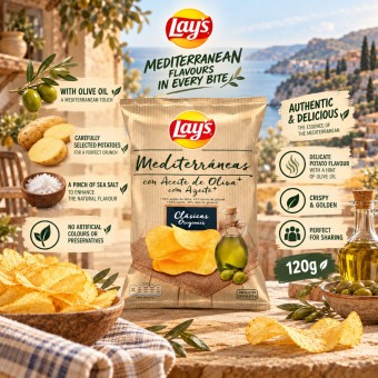 LAY�S� Sr�dziemnomorskie Chipsy z Oliwa z Oliwek 120g