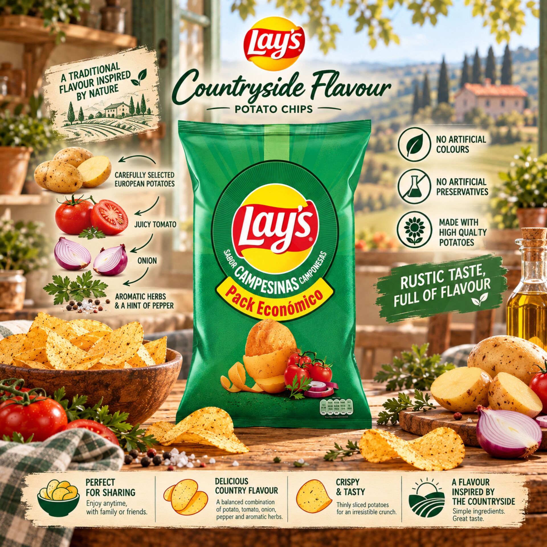 LAY’S® Gusto Campagnolo 200g