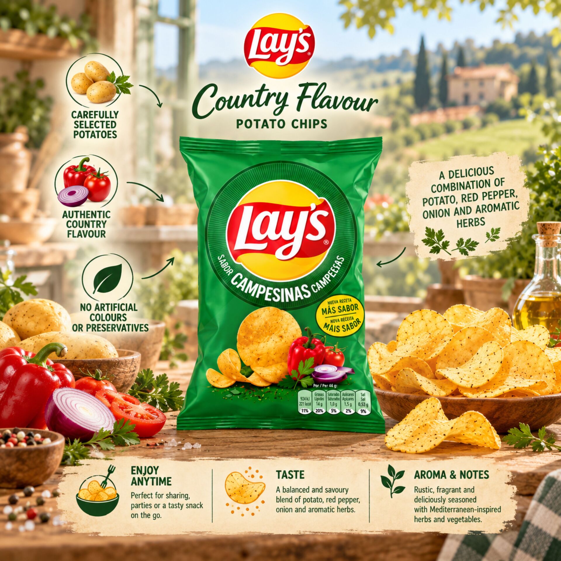 LAYS® Camponesas 44g