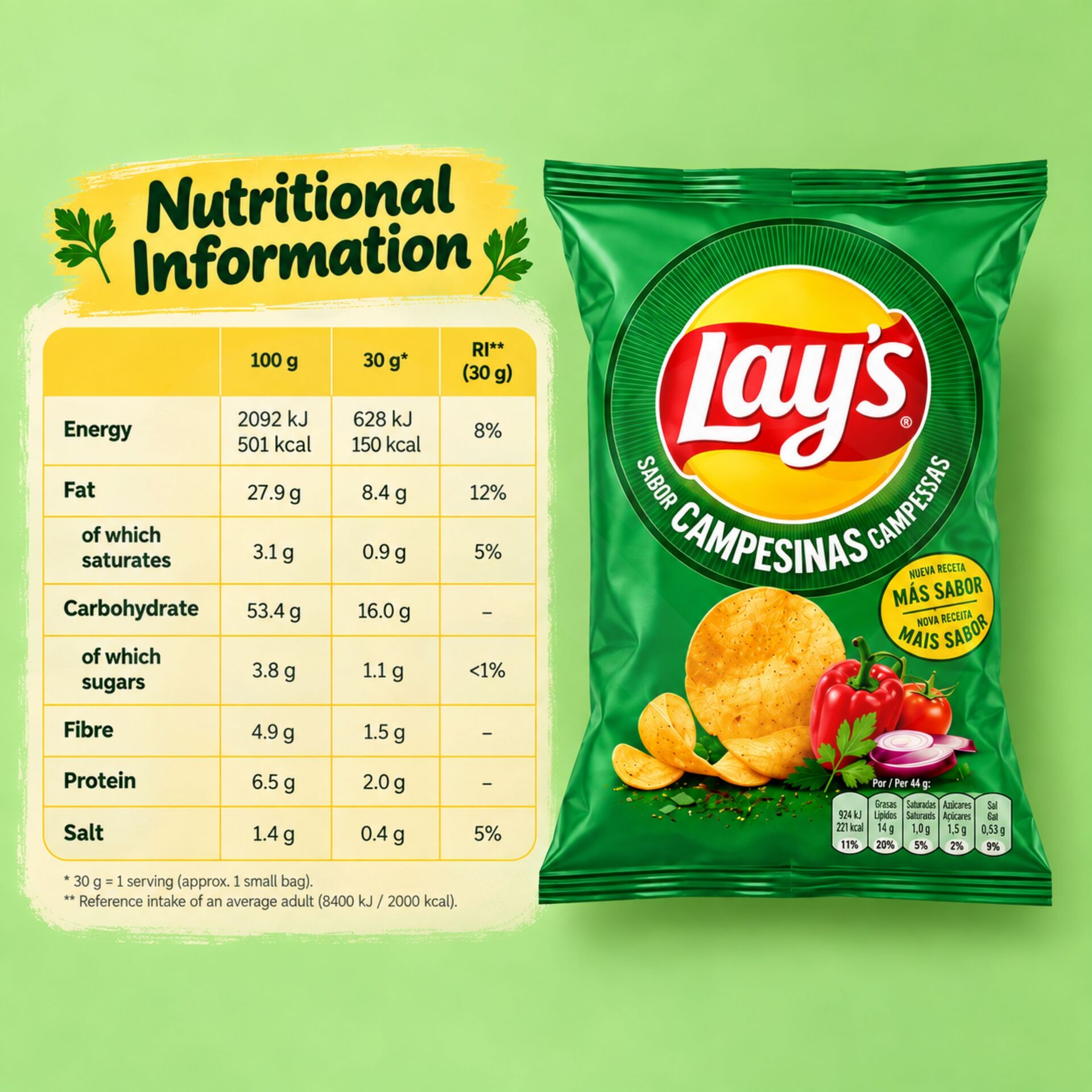 LAYS® Camponesas 44g