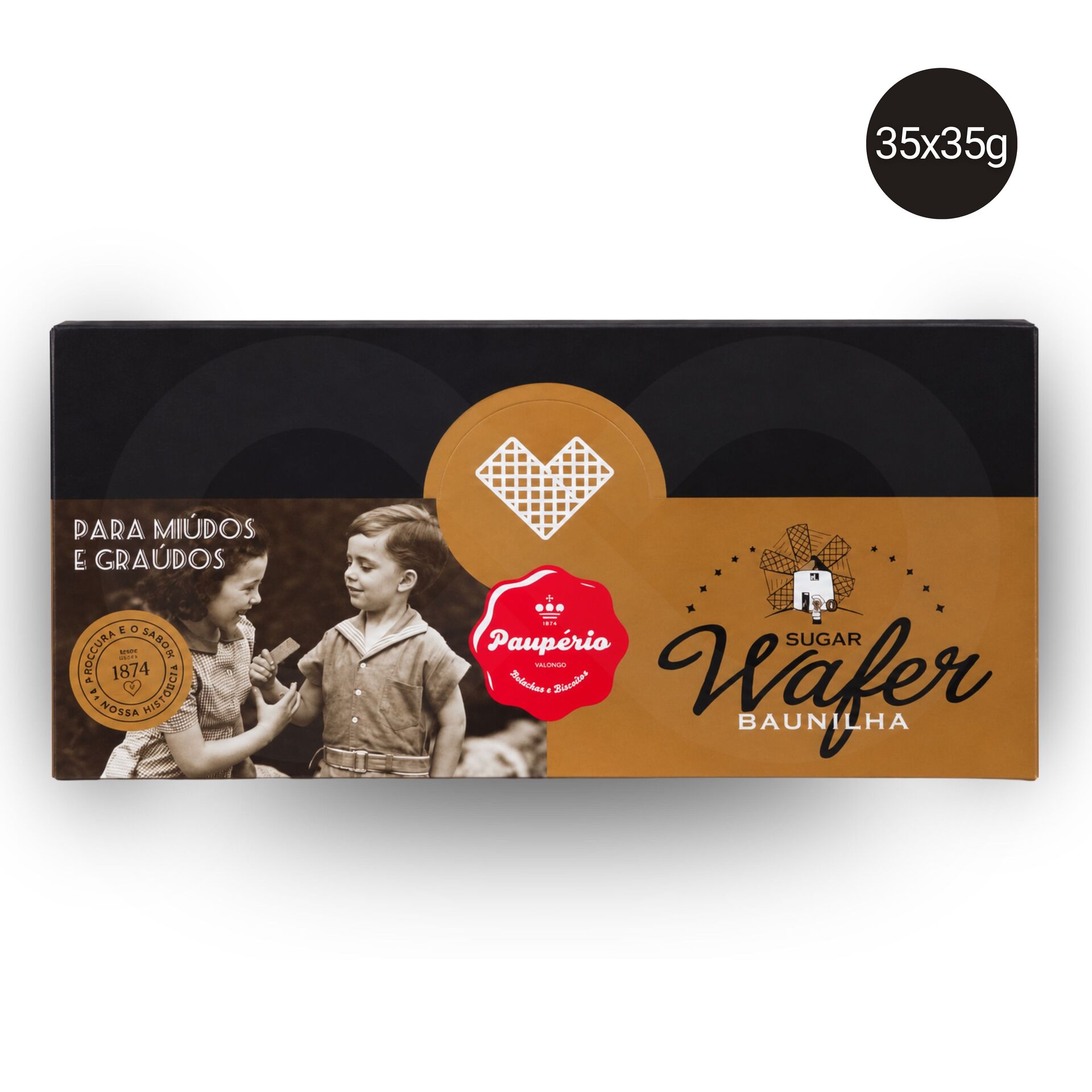 PAUPÉRIO® Wafel Waniliowy 35x35gr