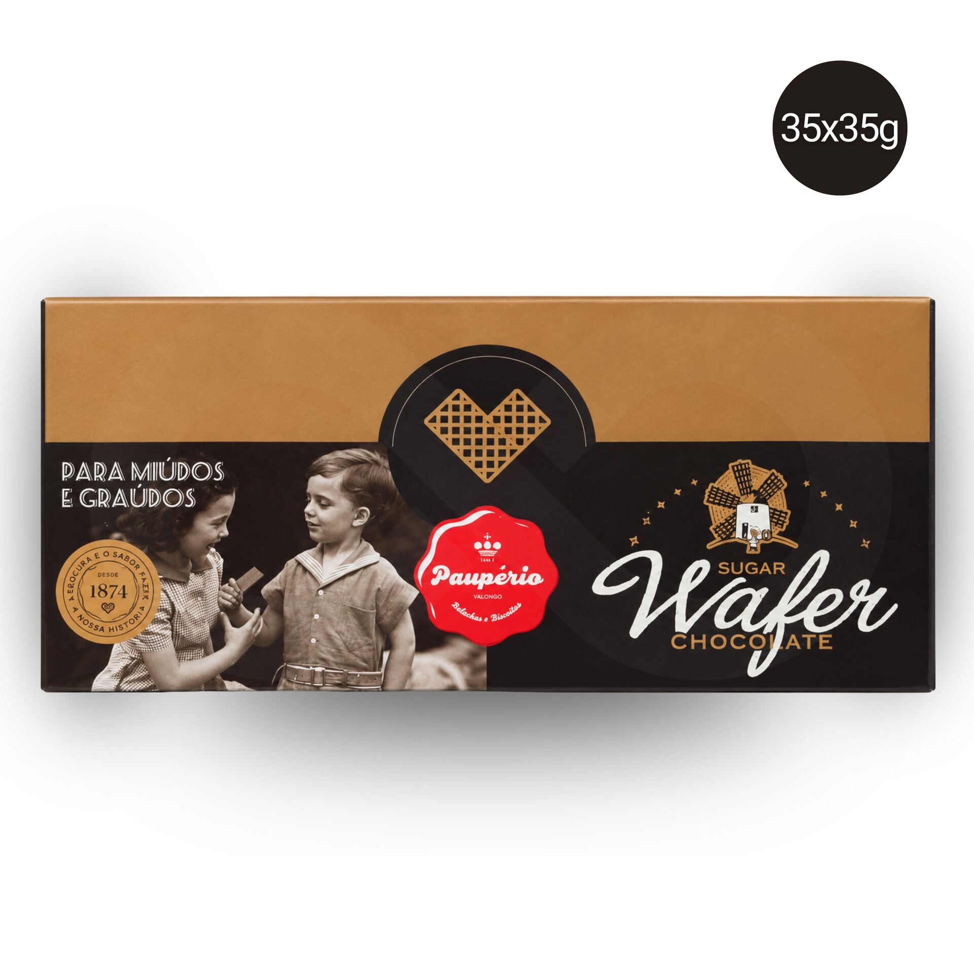 PAUPÉRIO® Wafel Czekoladowy 35x35gr