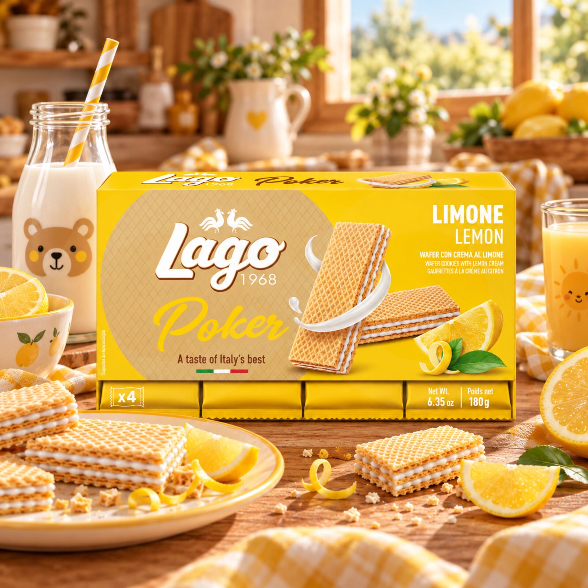 LAGOŽ Poker Lemon Biscuits 180gr