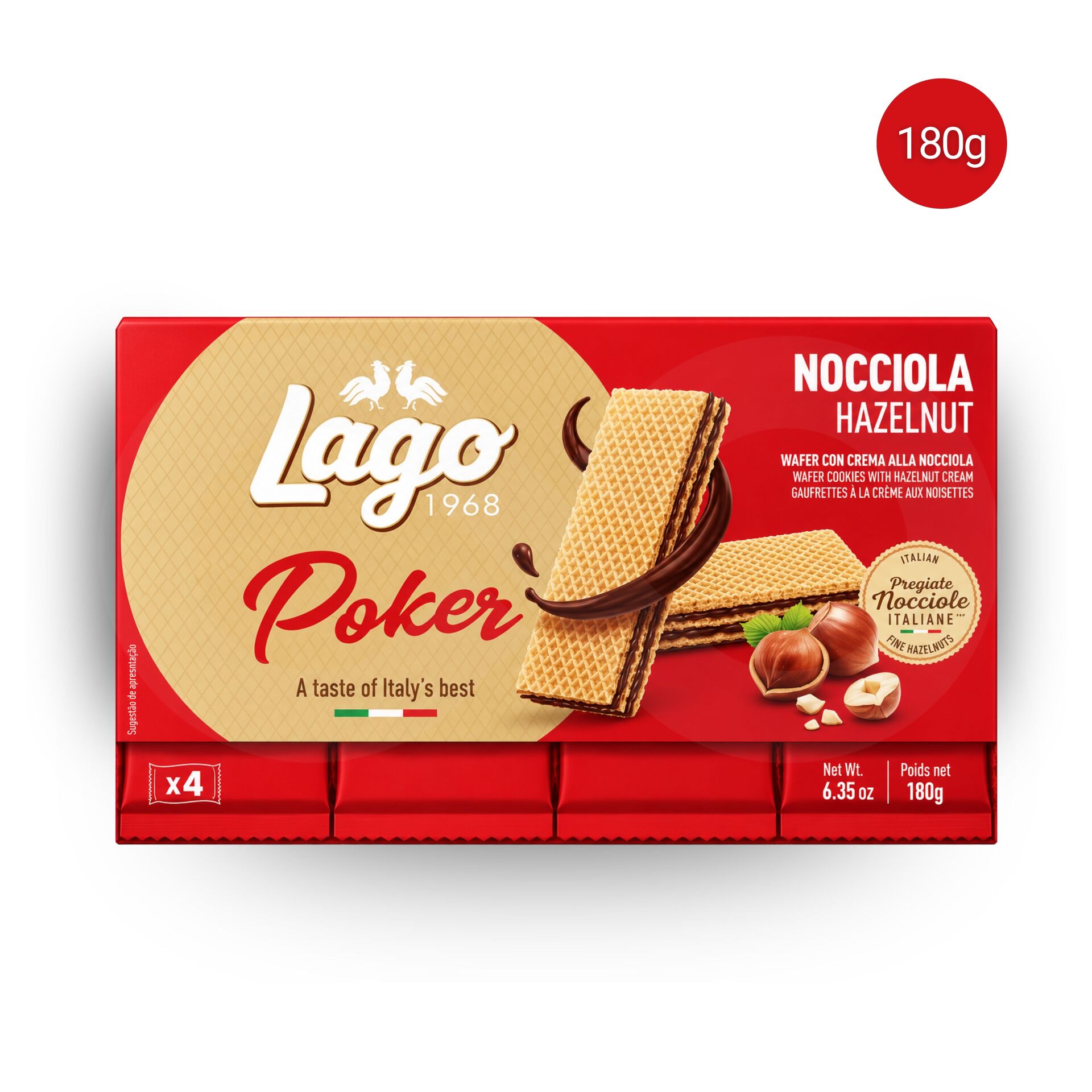 LAGOŽ Poker Hazelnut Biscuits 180gr