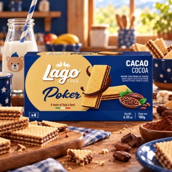 LAGO® Poker Biscotti al Cacao 180gr