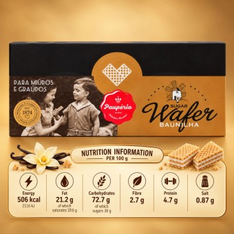 PAUPÉRIO® Wafel Waniliowy 35x35gr