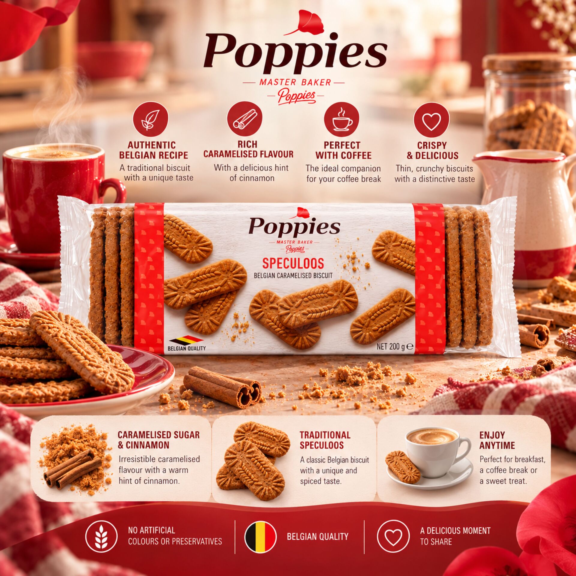 POPPIES® Speculoos Biscuit 200gr