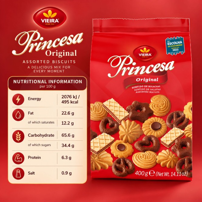 VIEIRAŽ Princesa Original Biscuits 400gr