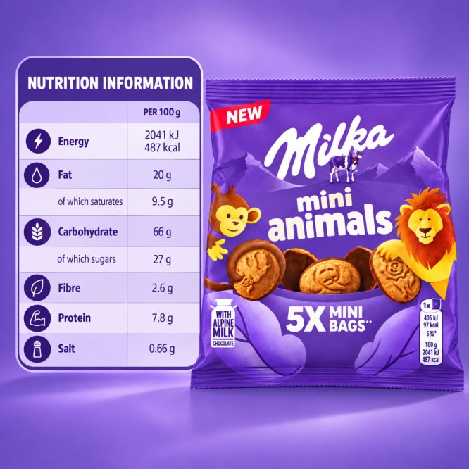 MILKA® Mini Animals Mini Bags 99,5g