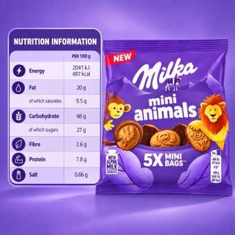 MILKA® Mini Animals Mini Bags 99,5g