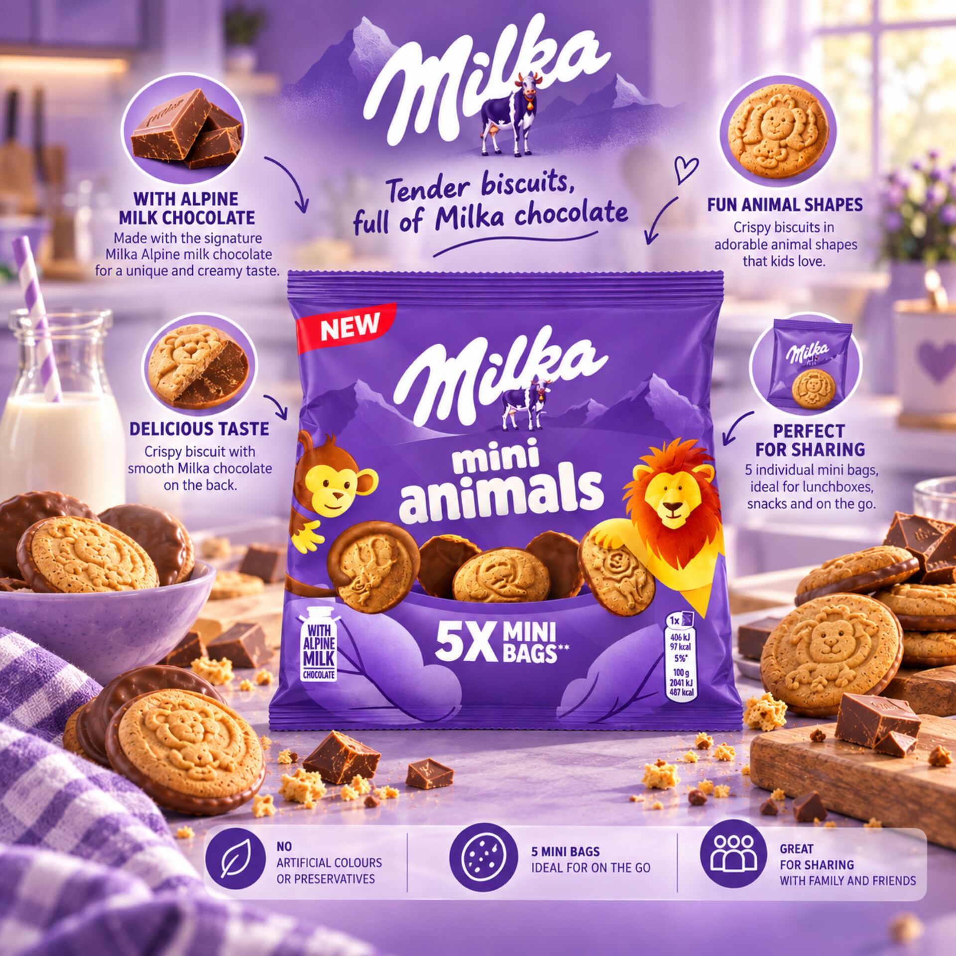 MILKA® Mini Animals Mini Bags 99,5g