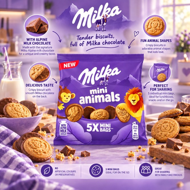 MILKA® Mini Animals Mini Bags 99,5g