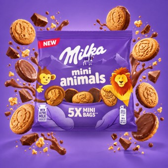 MILKA� Mini Animals Mini Bags 99,5g