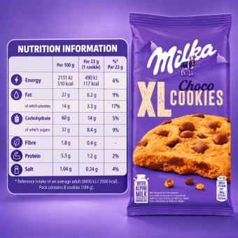 MILKA® Choco Cookies XL 184gr