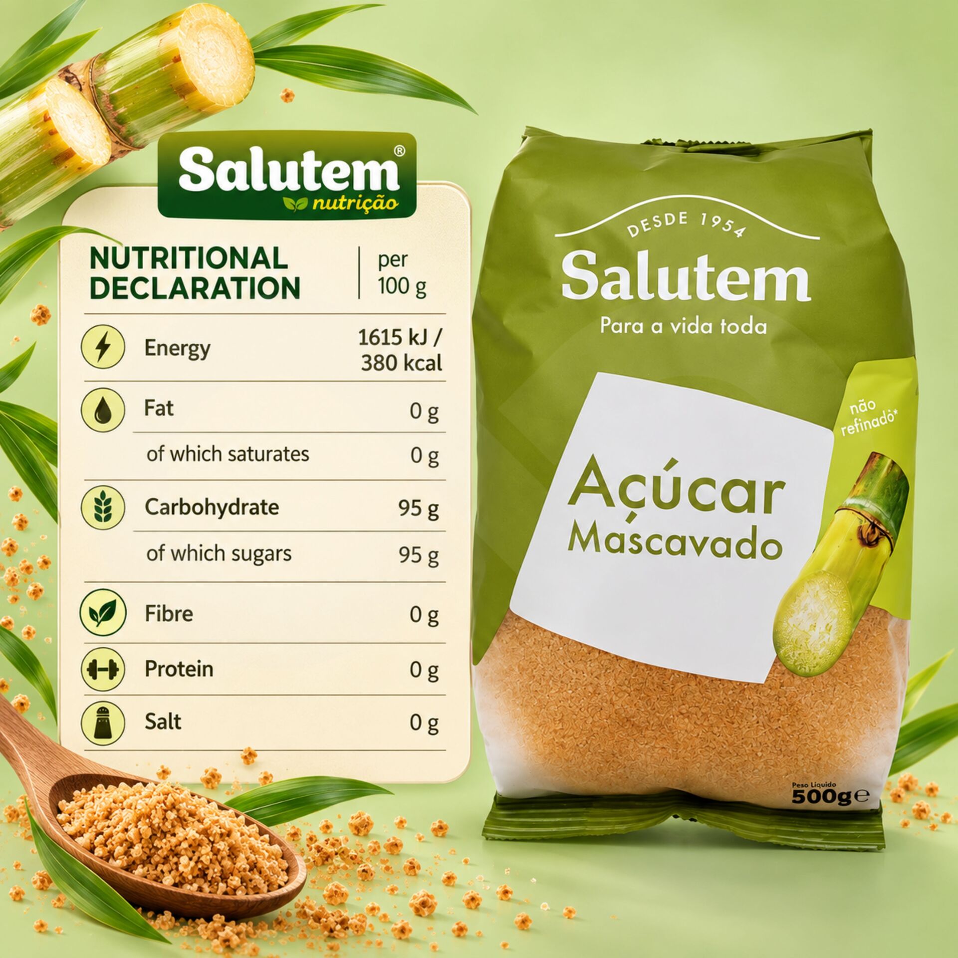 SALUTEM® Sucre Muscovado 500g