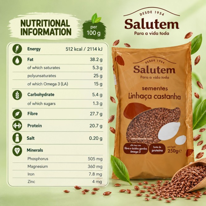 SALUTEM® Semillas de Lino Marrón 250g