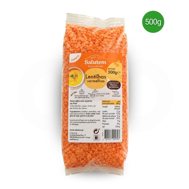 SALUTEM® Rote Linsen 500g