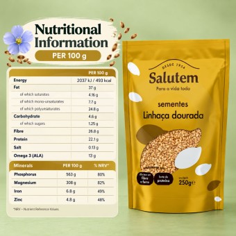 SALUTEM® Golden Flaxseeds 250g