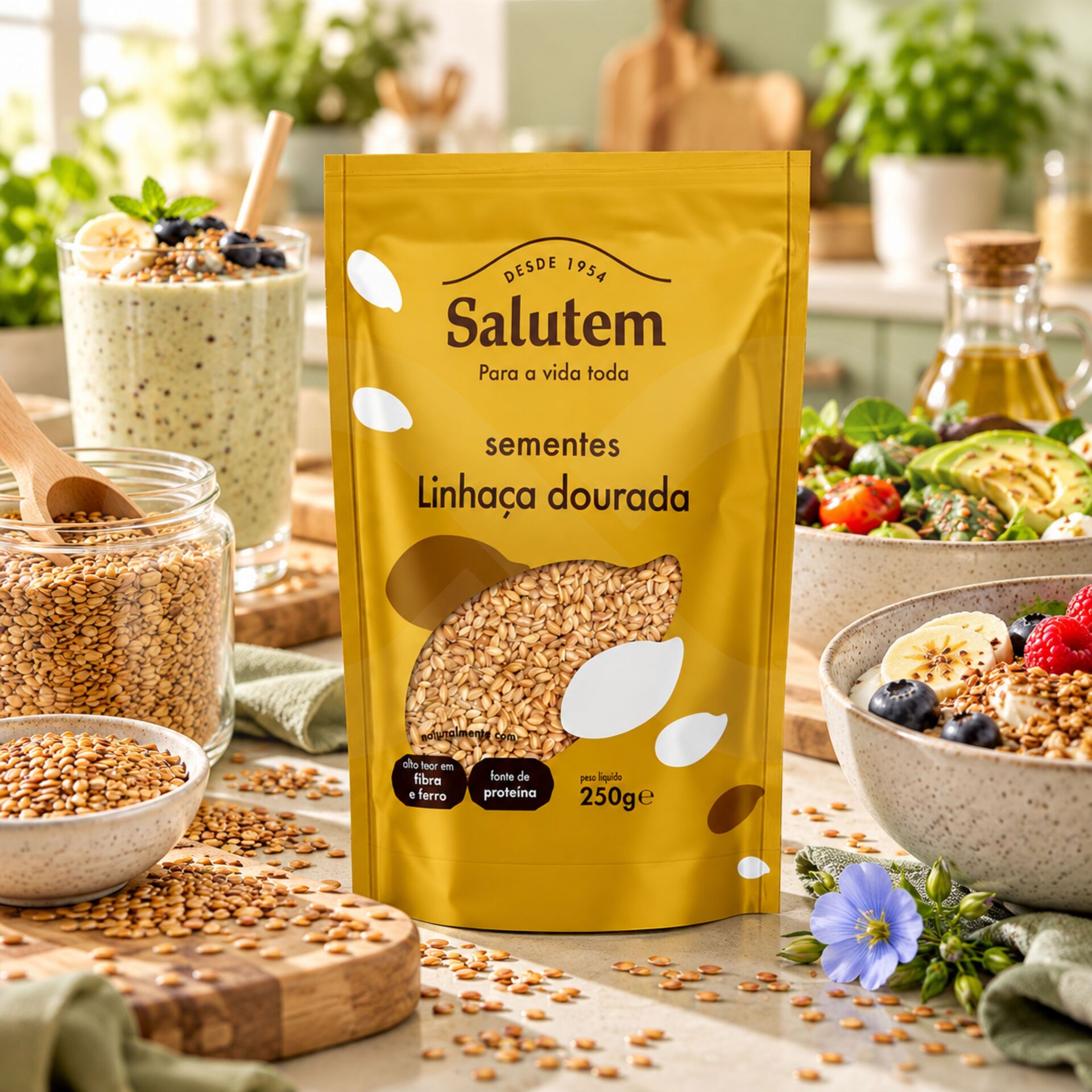 SALUTEM® Golden Flaxseeds 250g