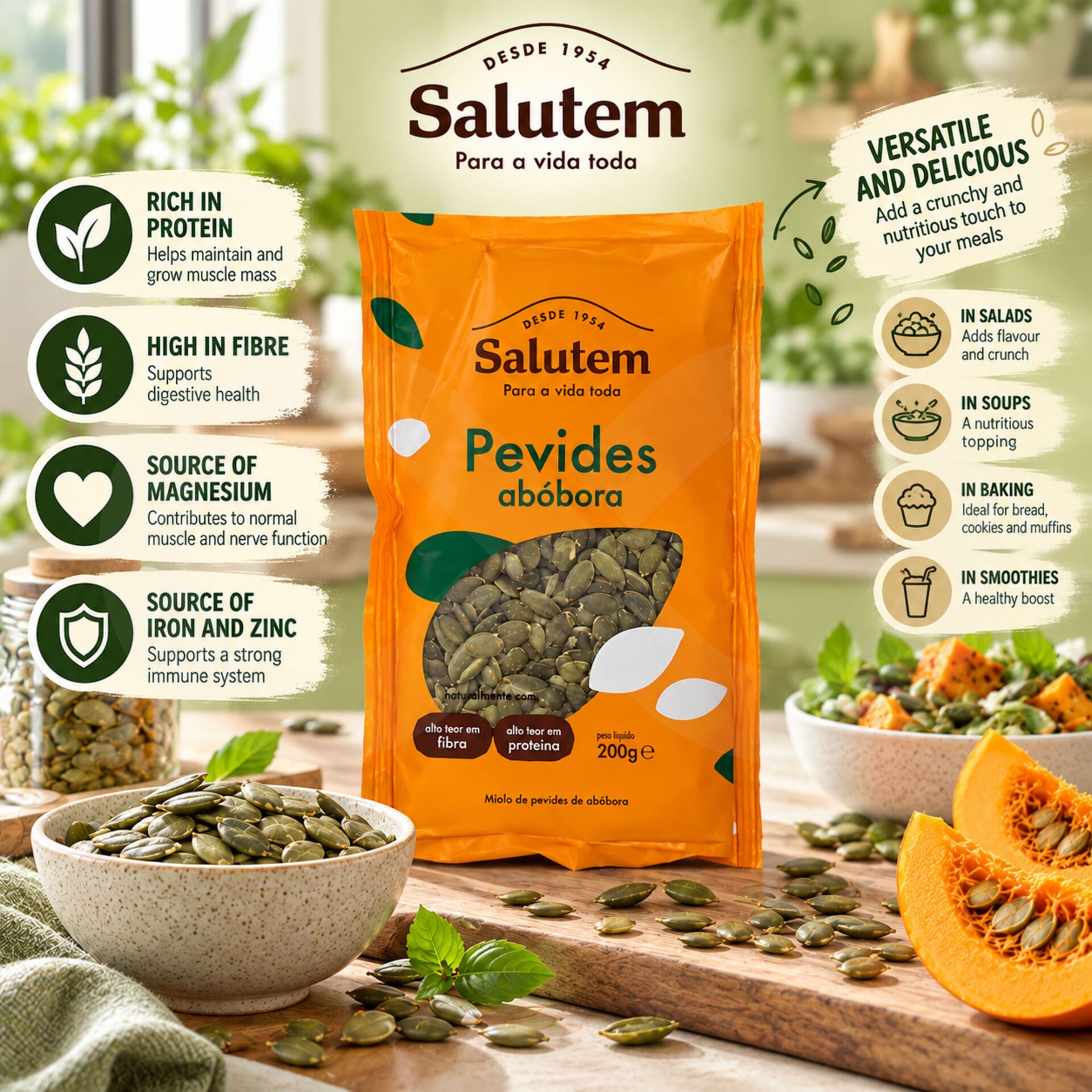 SALUTEM® Pumpkin Seeds 200g