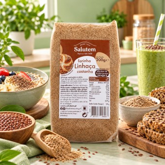 SALUTEM� Harina de Linaza Marr�n 200g