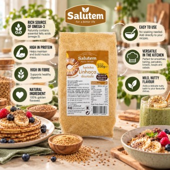 SALUTEM� Farinha de Linha�a Dourada 200gr