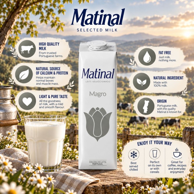 MATINAL® Mleko Odtluszczone 1L