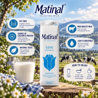 MATINAL® Leve Lait Écrémé Sans Matières Grasses 1L