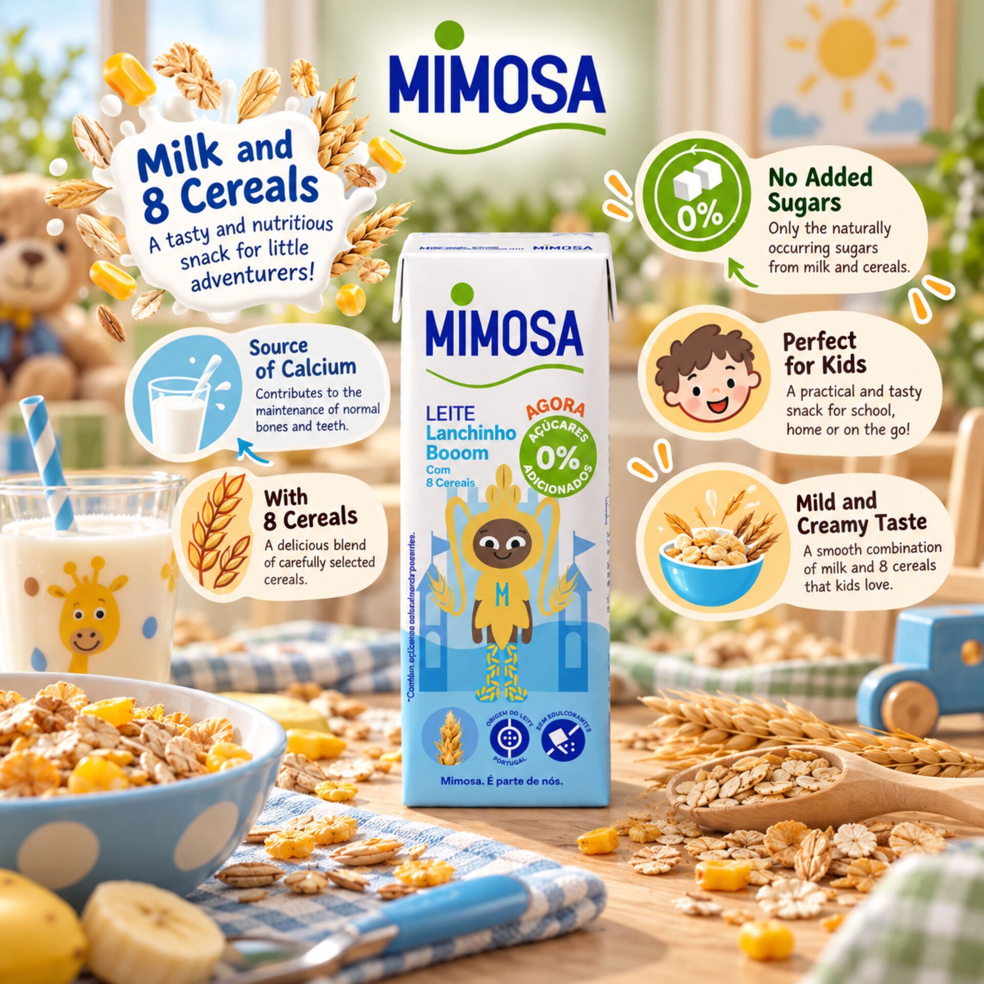 MIMOSA® Lanchinho Booom aux 8 Céréales 200ml