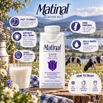 MATINAL® Livre Leche Semidesnatada Sin Lactosa 200ml