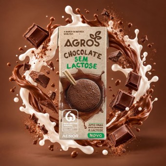 AGROS� Leche Semidesnatada de Chocolate Sin Lactosa 200ml