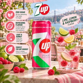 7UP® Pink Zero 330ml