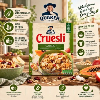 QUAKERŽ Cruesli Fruit 375g