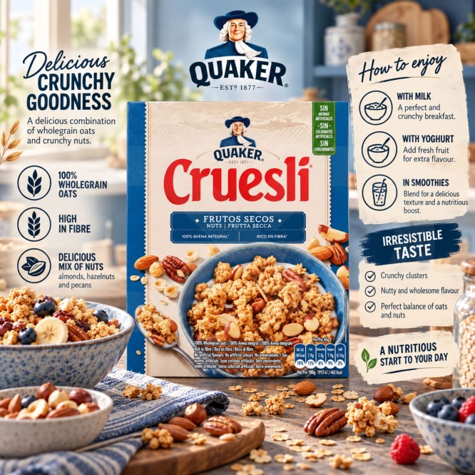 QUAKER® Cruesli Frutta Secca 375g
