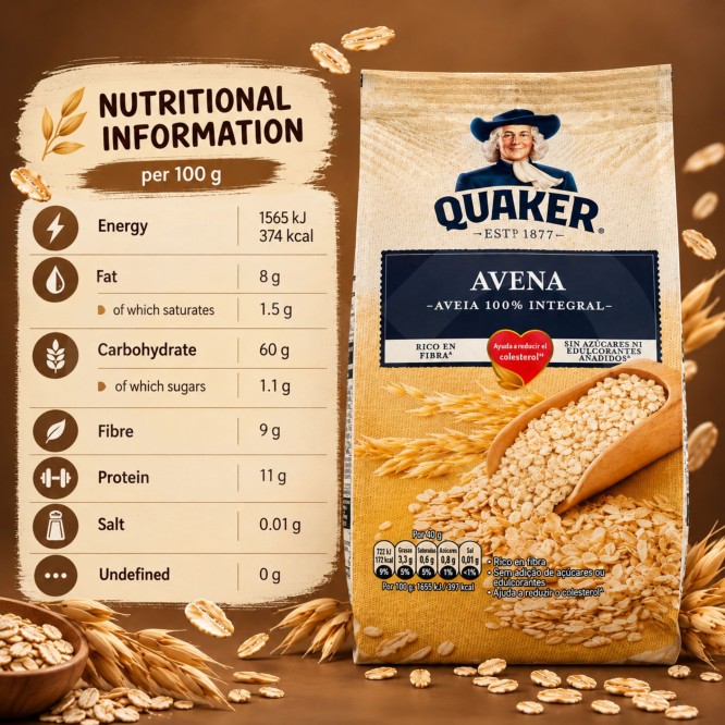 QUAKER� Avoine 100% Compl�te 500g