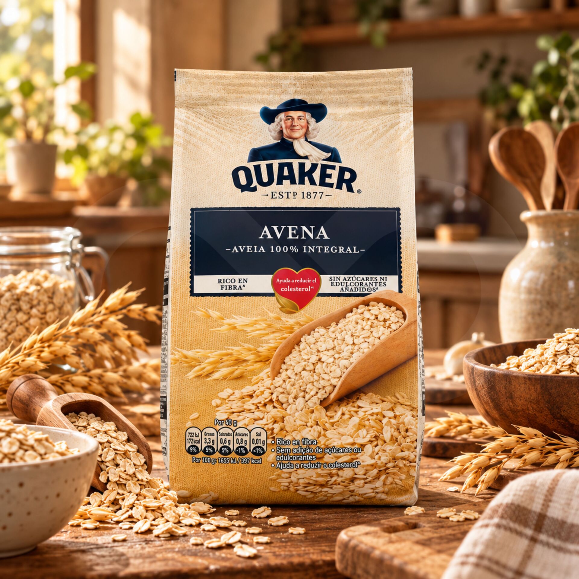 QUAKER® Avoine 100% Complète 500g