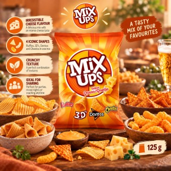 MIX UPS� Favoritos Sabor a Queijo 125g