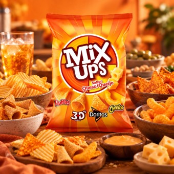 MIX UPS� Favoritos Sabor a Queijo 125g