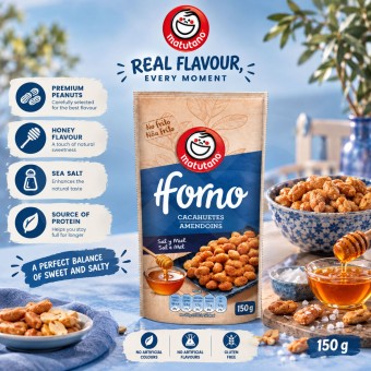 MATUTANO® Cacahuètes Grillées au Four au Miel et au Sel 150g