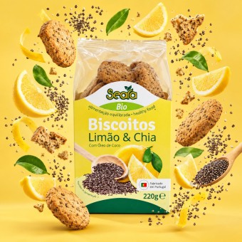 SEARA® Organic Lemon & Chia Biscuits 220g SEARA® Organic Lemon & Chia Biscuits 220g
