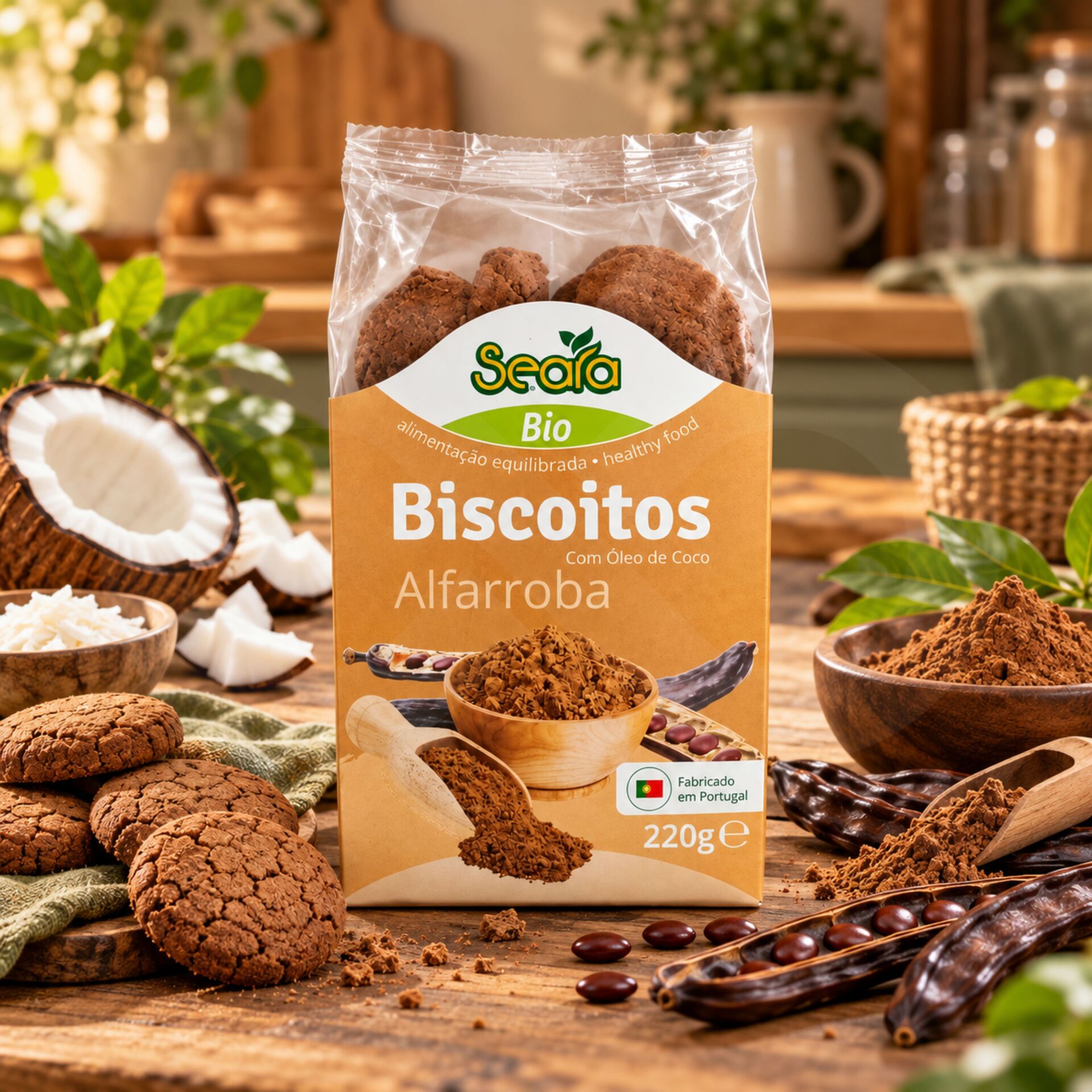 SEARA® Bio Biscuits à la Caroube 220g