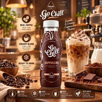 GO CHILL� Ice Coffee Cappucino 350ml