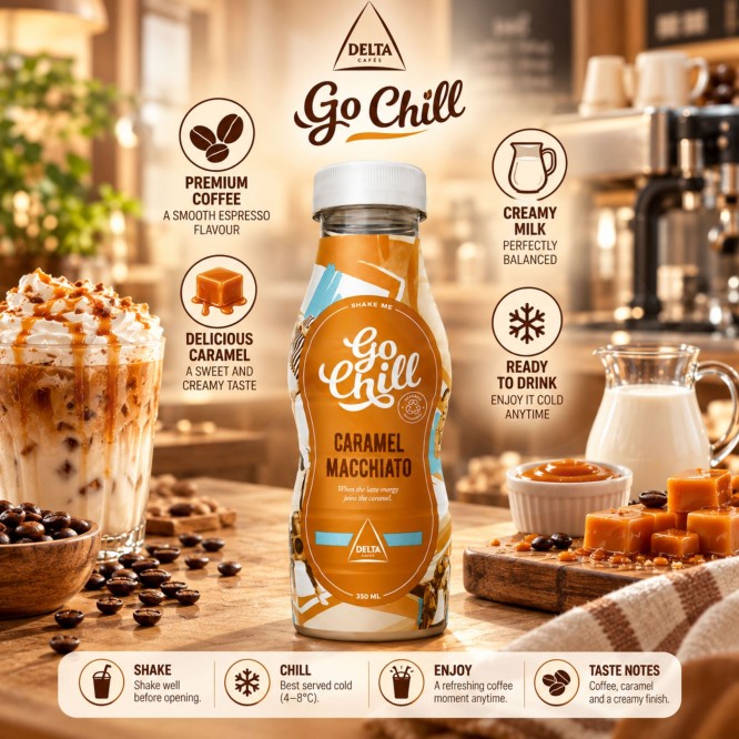 GO CHILL® Ice Coffee Caramel Macchiato 350ml