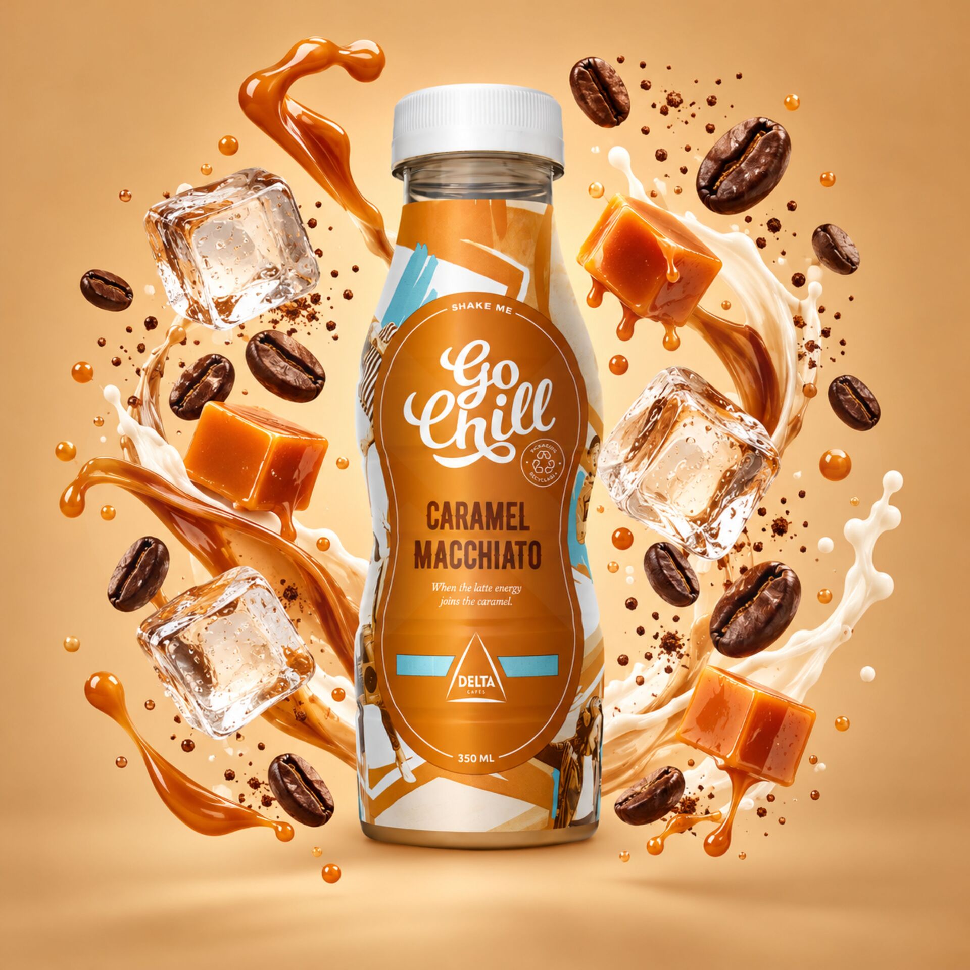 GO CHILL® Ice Coffee Caramel Macchiato 350ml