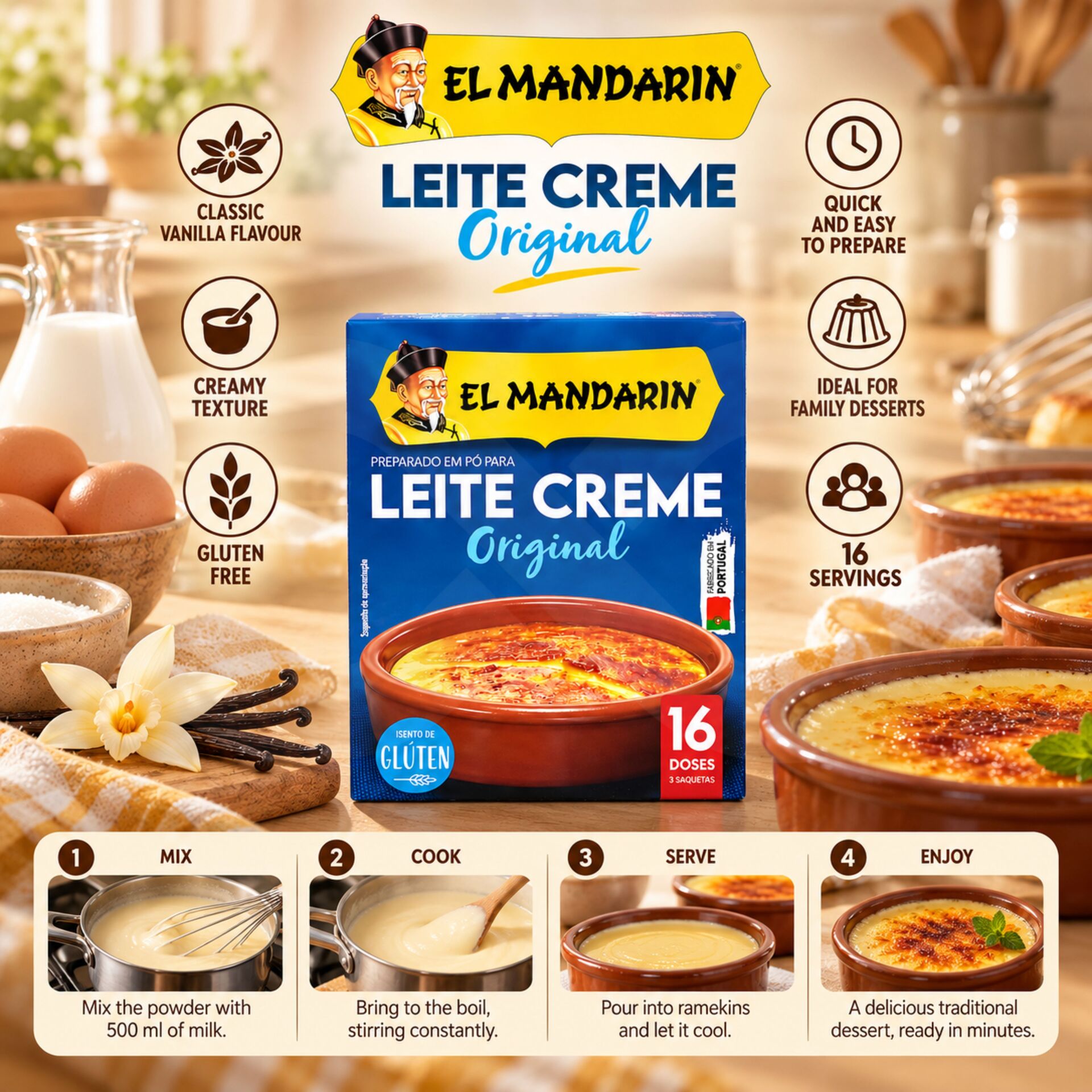 EL MANDARIN® Original Custard Dessert 69g