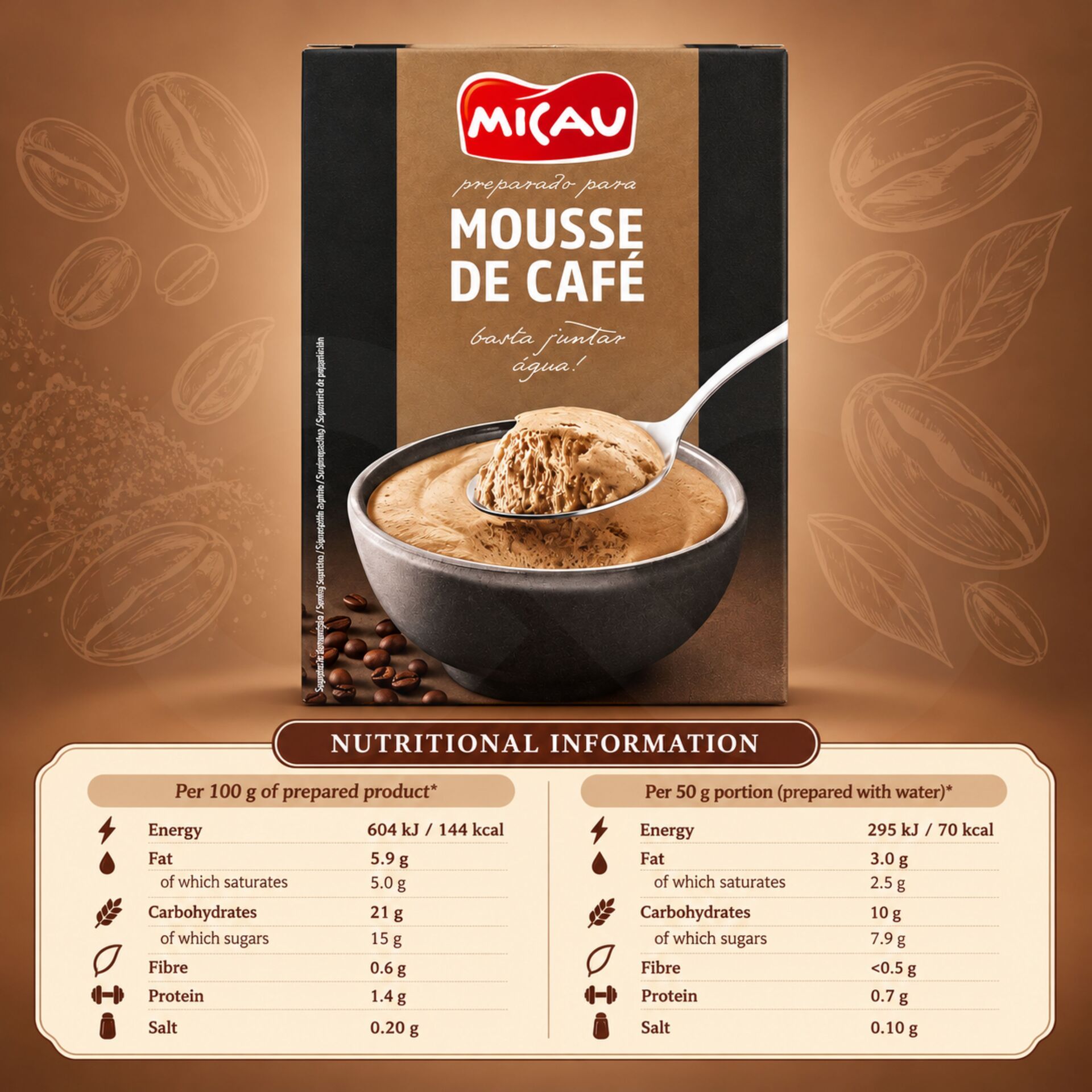 MICAUŽ Koffiemousse 100g