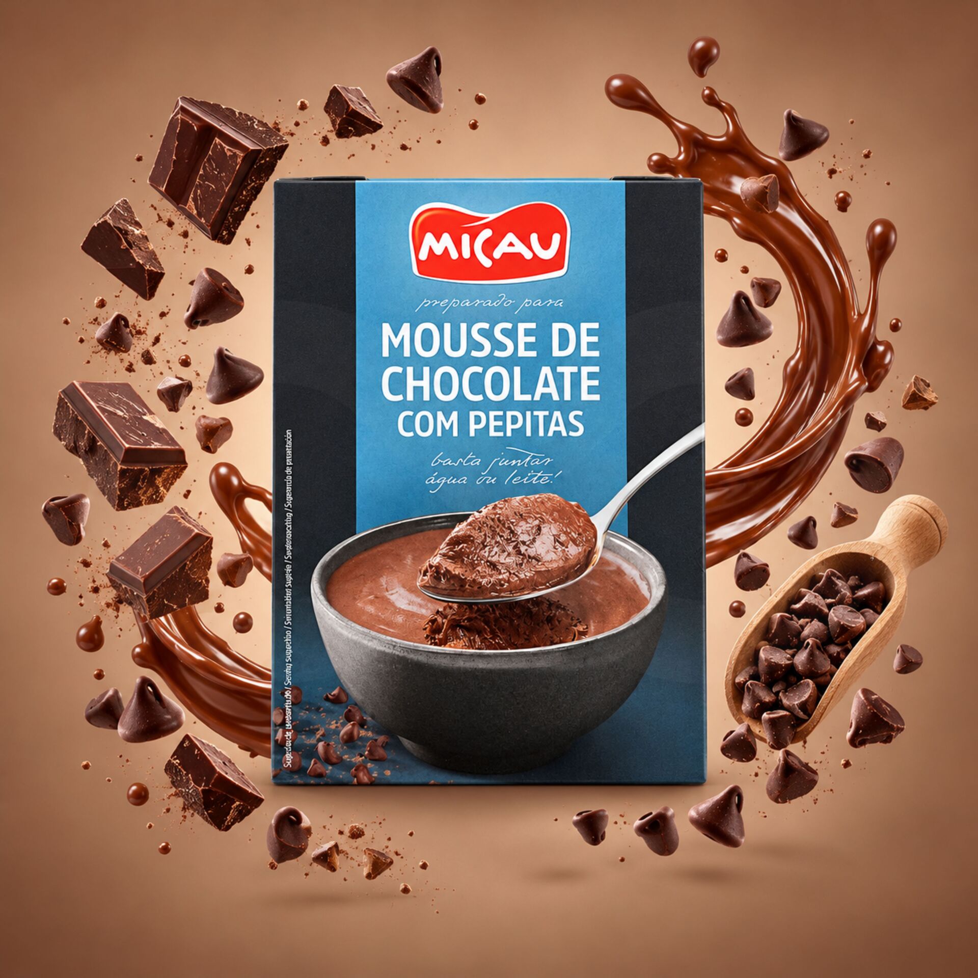 MICAU® Chocolate Mousse with Chocolate Chips 145g
