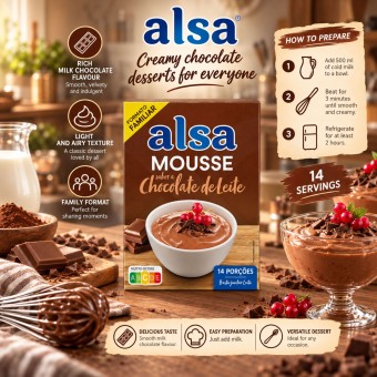 ALSA® Mousse de Chocolate con Leche 264g