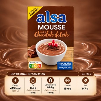 ALSA® Mousse de Chocolate con Leche 264g