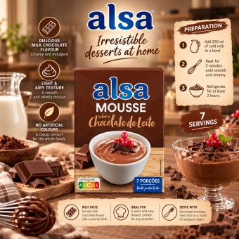 ALSA® Mousse de Chocolate con Leche 132g